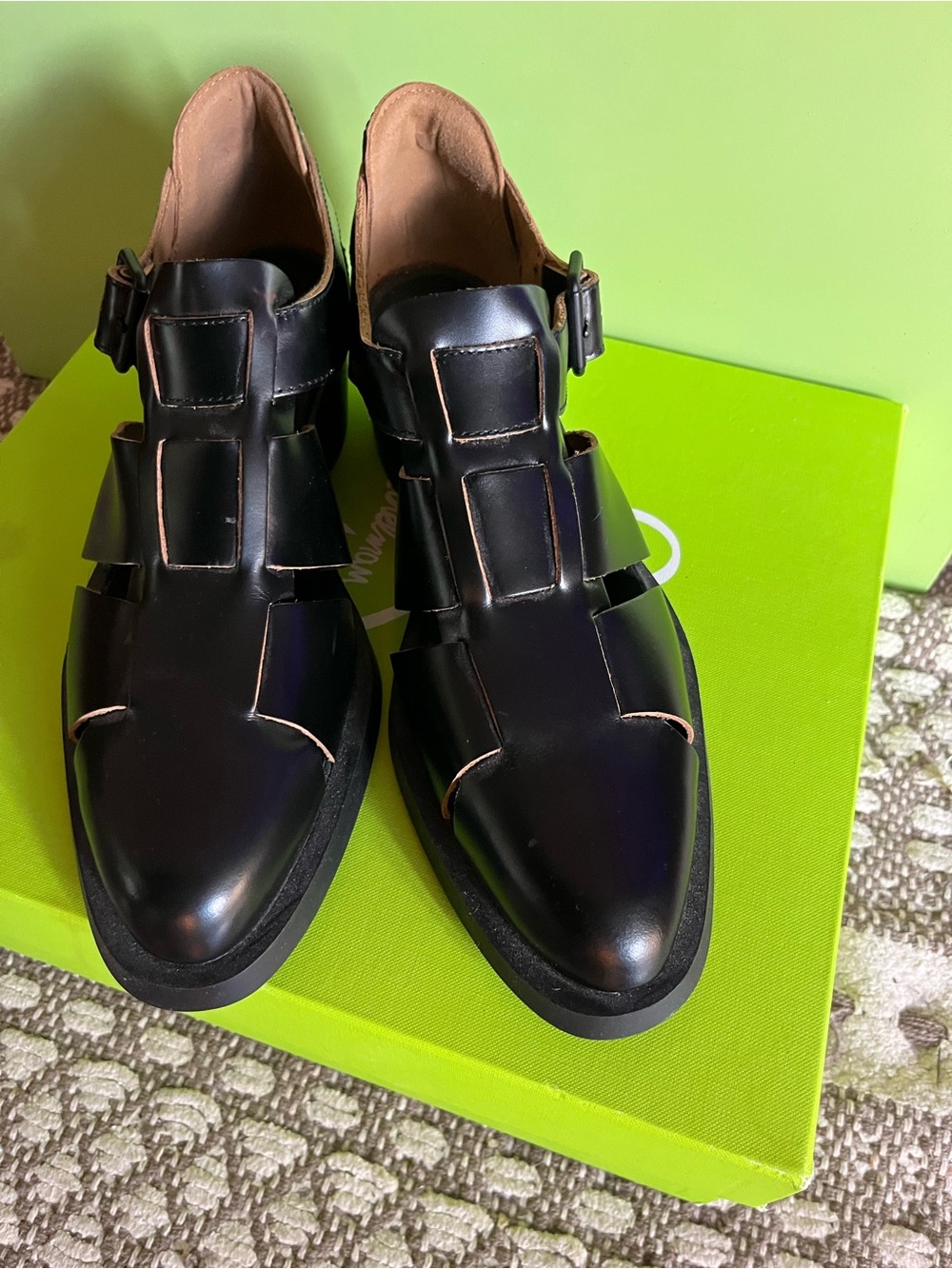 NWOT Camper leather heeled sandals - Picture 3 of 11